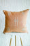 Light Orange/Coral Moroccan &quot;Sabra Cactus Silk&quot; Pillow with Insert - 21