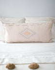 Light Pink Moroccan Sabra Lumbar Pillow - 09