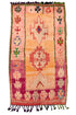 Raspberry Beret - Vintage Boujaad Moroccan Accent Rug - 6'4" x 3'7"
