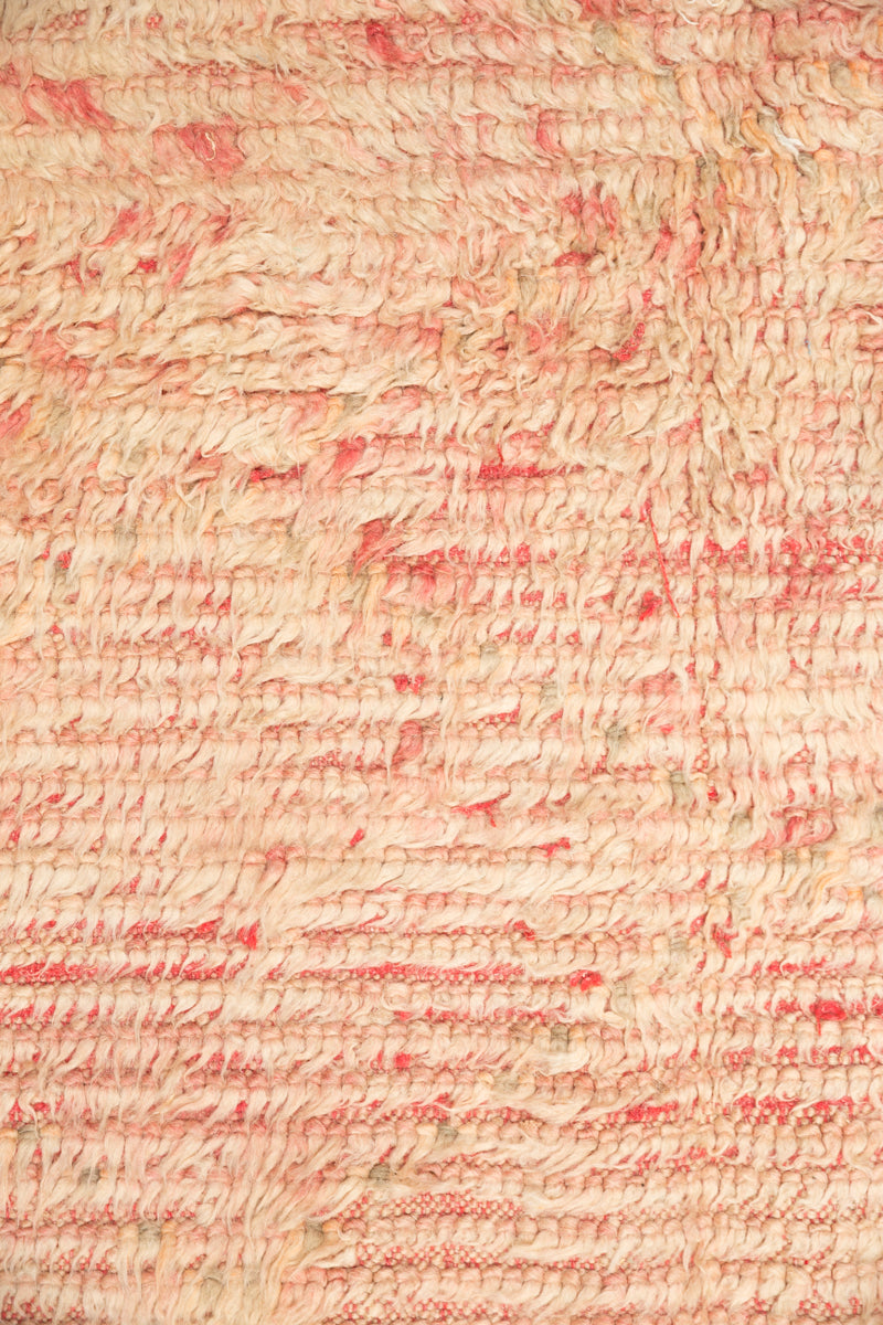 Peach + Coral Vintage Boujaad Moroccan Rug 8&#39;3&quot; x 4&#39;7&quot;