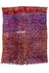 VIBRANCE - Reversible Shag Vintage Beni Mguild Moroccan Rug 