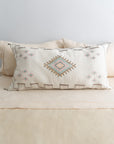 White Moroccan Sabra Lumbar Pillow - 23