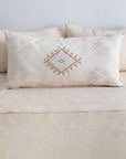 White Moroccan Sabra Lumbar Pillow - 24