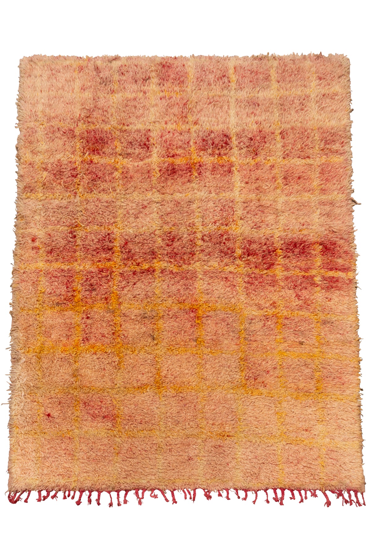 Henge Shuffle Rug MANHATTAN-HENGE Peach Vintage Shag Beni Mguild Moroccan Rug - 7'8 x 6 ...