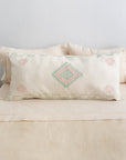 White Moroccan Sabra Lumbar Pillow - 27