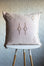 Pale Pink Embroidered Moroccan "Sabra Cactus Silk" Pillow - 51