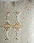 Sand Handmade Moroccan "Sabra Cactus Silk" Pillow - 55