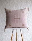 Light-Pink-Caramel-Brown-White-Cactus-Silk-throw-Pillow