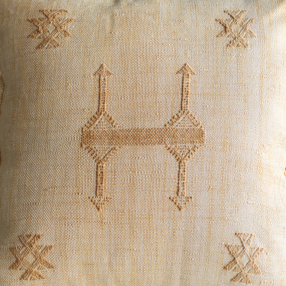 Creamsicle Orange Moroccan Sabra Cactus Silk Pillow - 105