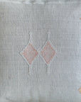 Light Grey Moroccan Sabra Cactus Silk Pillow - 150