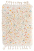 Mini Reversible Shag Moroccan Wool Rug - Multi-color Speckle - 2x3 ft