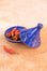 Majorelle Blue Empreinte Tagine with 12k gold leaf by Chabi Chic