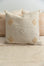 Neutral Linen Color Embroidered Moroccan &quot;Sabra Cactus Silk&quot; Pillow - 64