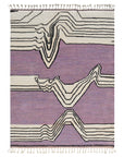 SUNSCAPE Made-to-order Moroccan Wool Area Rug - Lavender