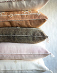 Icy Pale Pink Handmade Moroccan "Sabra Cactus Silk" Pillow - 59