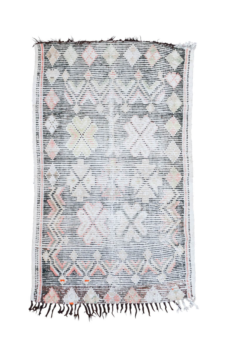 EPHEMERA - Vintage Boujaad Moroccan Rug - 5&#39;8&quot; x 3&#39;4&quot;