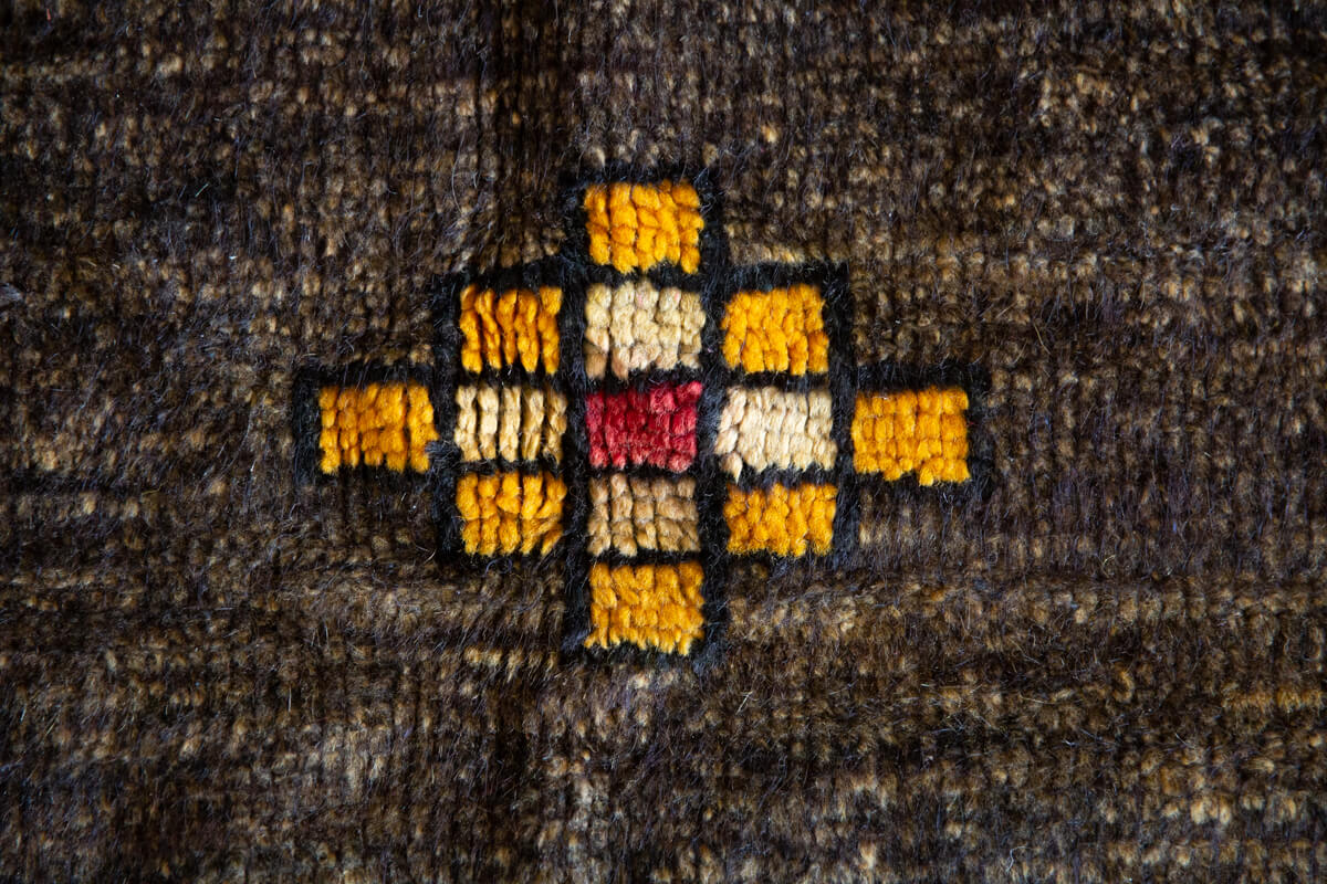 Detail of Berber symbol in rug