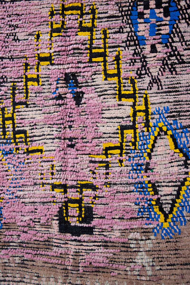 SEGA - Vintage Azilal Moroccan Runner Rug 10' x 3'5