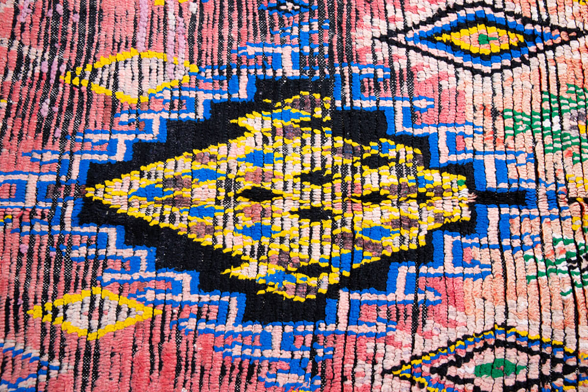 4x3 Feet Moroccan Vintage Rug, Berber Azilal Moroccan Vintage Rugs 