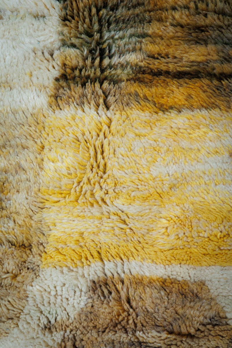 GOLDEN - Mrirt Wool Moroccan Rug - 10&#39;8&quot; x 6&#39;10&quot;