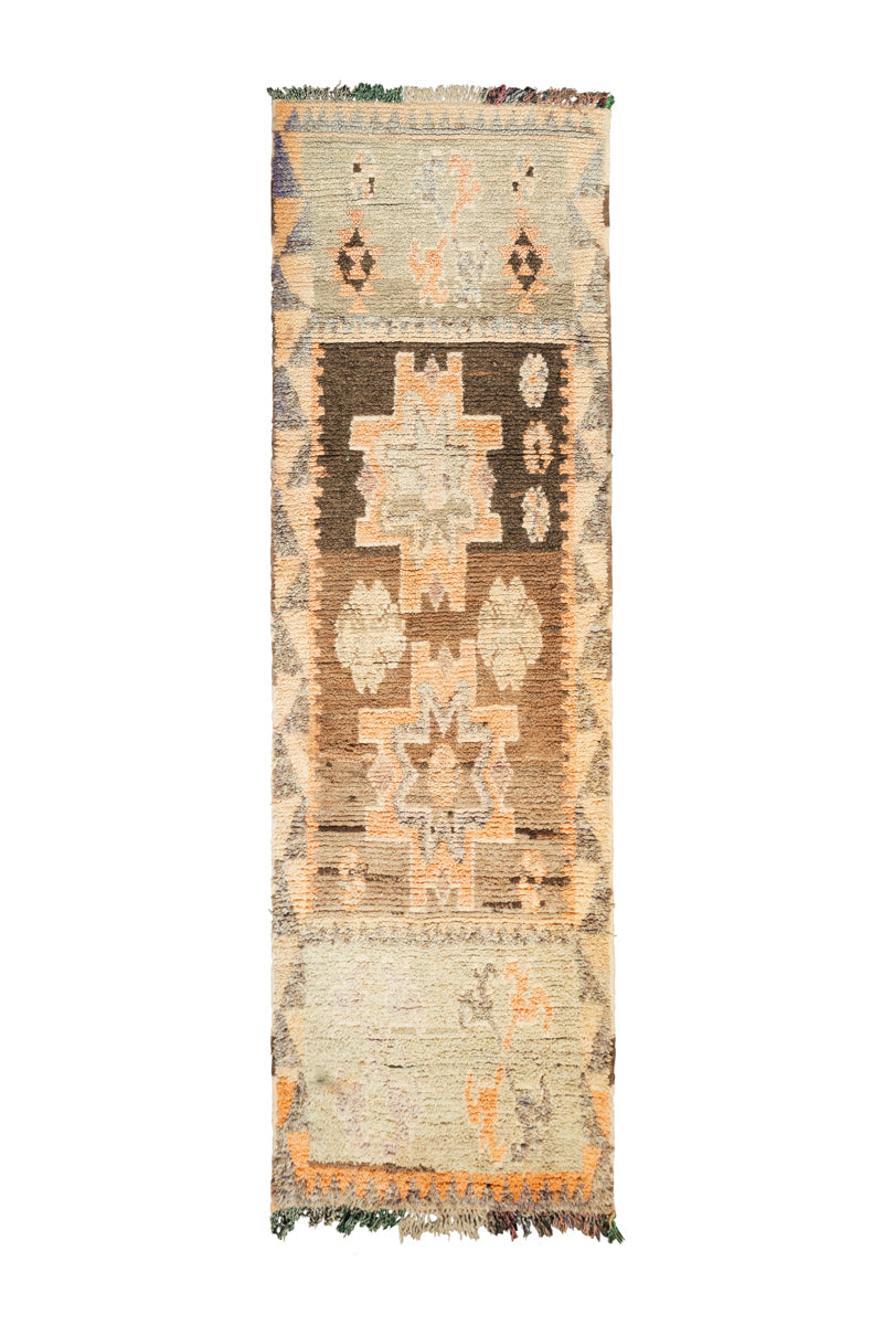 Cedar Chest Vintage Boujaad Moroccan Runner Rug - 10&#39;4 x 2&#39;