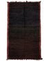 OF THE NIGHT Dark Rainbow Ombré Vintage Beni Mguild Moroccan Rug - 9 x 5'6 ft