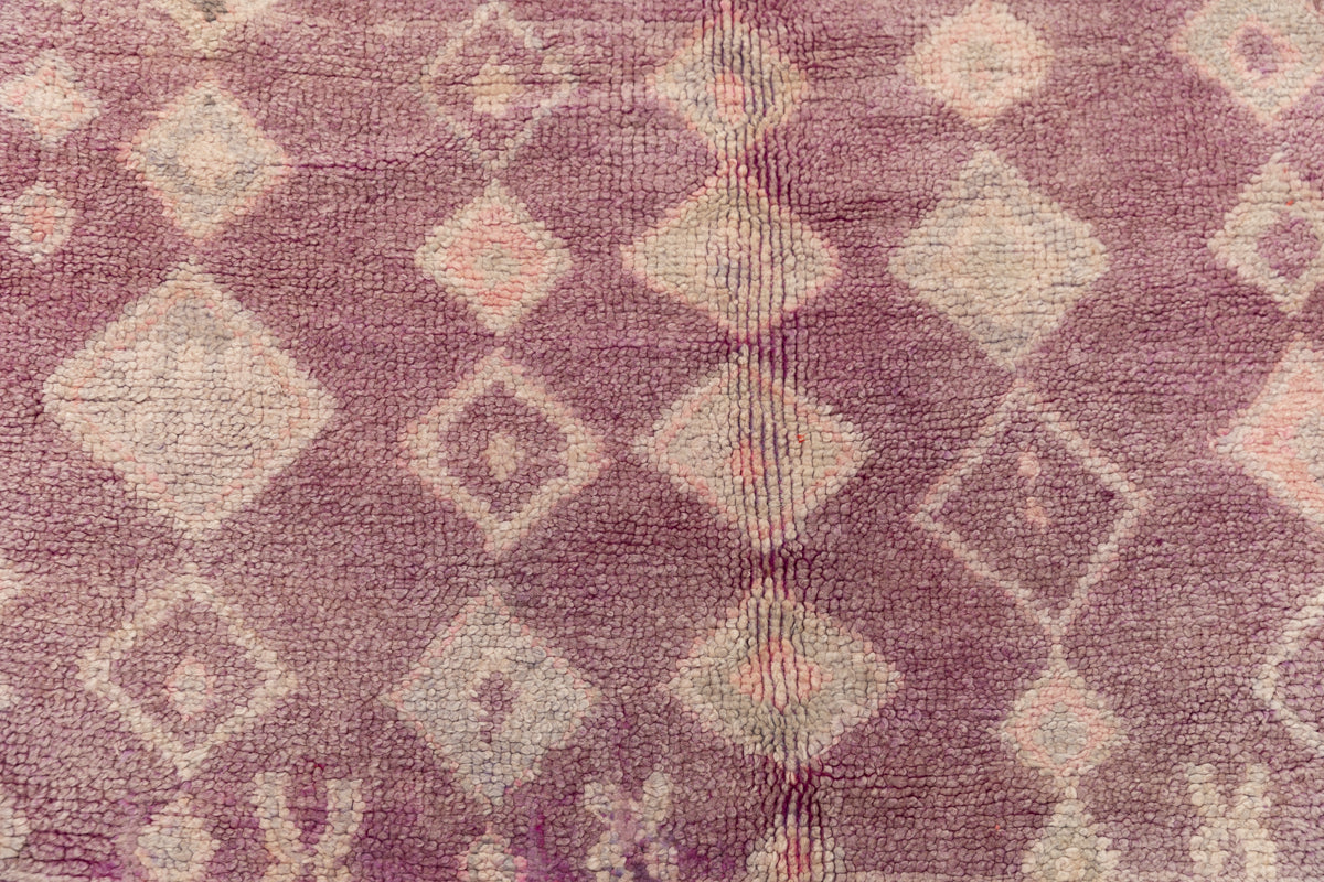Lavender Vintage Rehamna Moroccan Moroccan Rug - 10&#39;2&quot; x 5&#39;4&quot; ft
