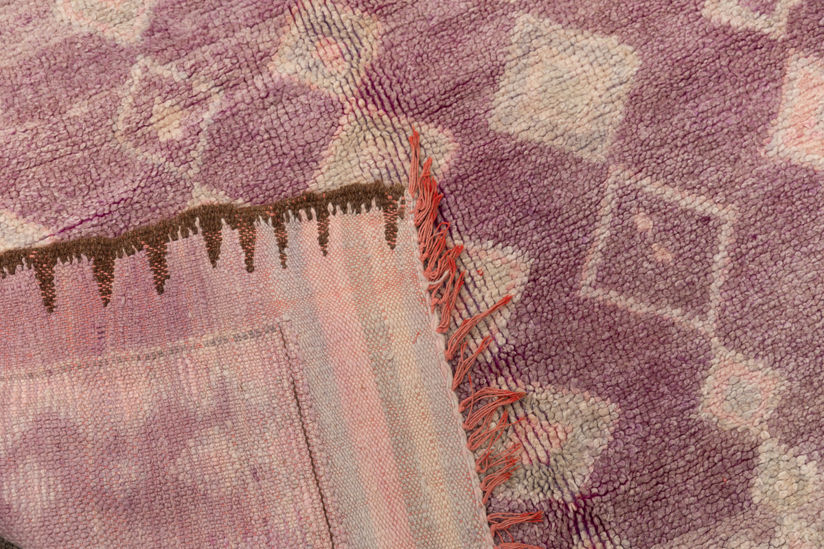 Lavender Vintage Rehamna Moroccan Moroccan Rug - 10&#39;2&quot; x 5&#39;4&quot; ft