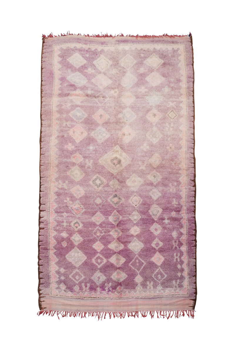 Lavender Vintage Rehamna Moroccan Moroccan Rug - 10&#39;2&quot; x 5&#39;4&quot; ft