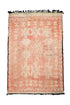 Salmon Vintage Zemmour Moroccan Rug 8 x 5'3