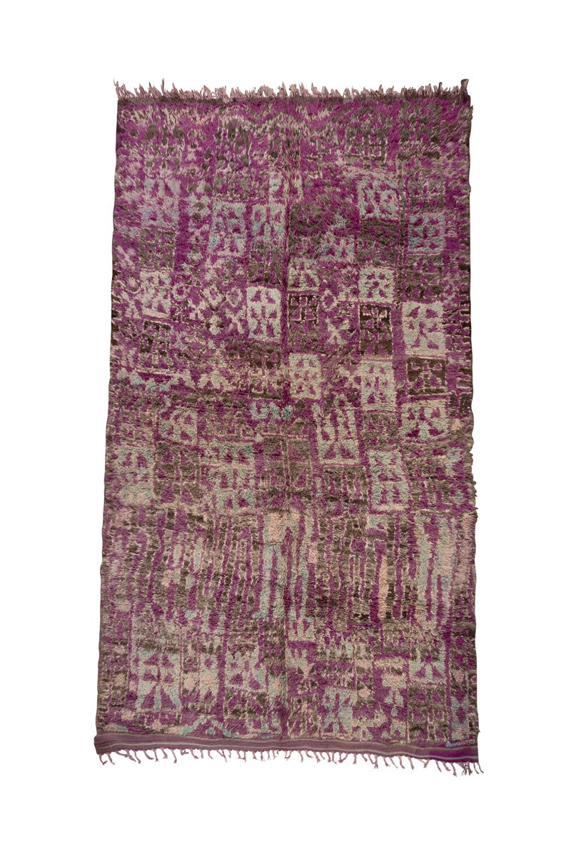 VILLAGESCAPE - Purple Vintage Talsint Moroccan Rug 
