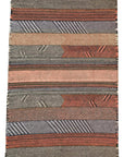 Striped Chadoui Zanafi - Dusty Rose + Coral - Flatweave Moroccan Rug