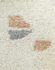 PEBBLE - Gray+Champagne Blush - Hand-Knotted Wool Rug (Made-to-order)