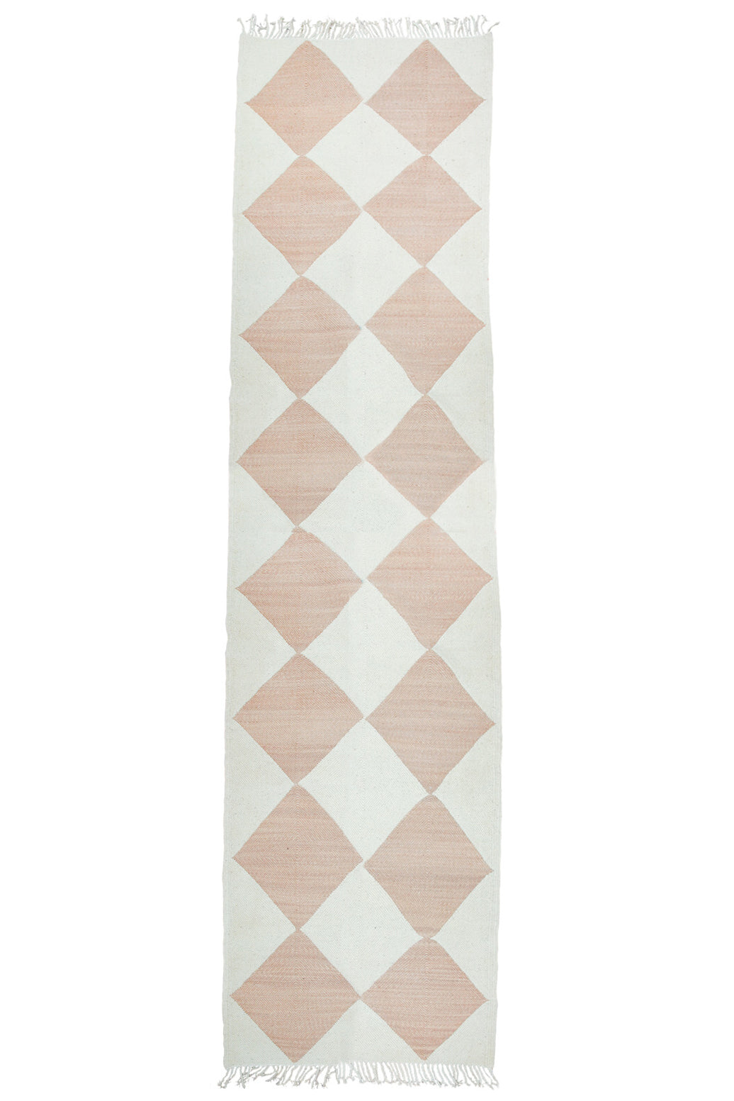 &quot;DIAMOND&quot; Made-to-order Checker Zanafi Wool Runner Rug - Available in 7 Colorways