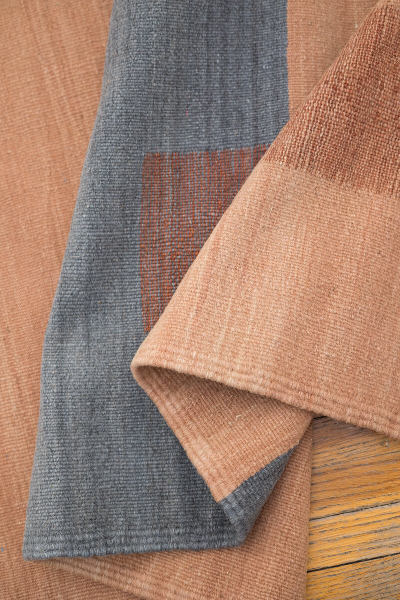 DUSK GEO Moroccan Flatweave Kilim Wool Rug 5 x 7&#39;
