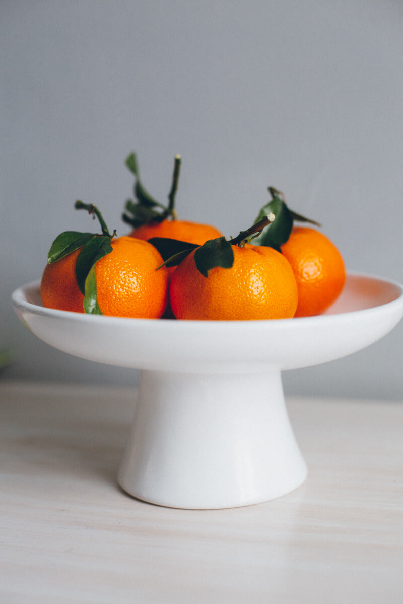 Chabi Chic Handmade White Tadelakt Fruit Bowl - Available in 2 sizes