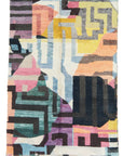 Playful kids room rug multicolored Contemporary Moroccan rug