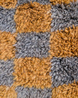 Made-to-Order Checkered Moroccan Wool Area Rug-Pink & Tan - Available in 3 Color Combinations
