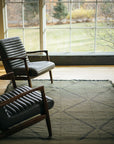 Black and Olive Green Made-to-order Zanafi Moroccan Wool Rug - Available in 4 Colorways