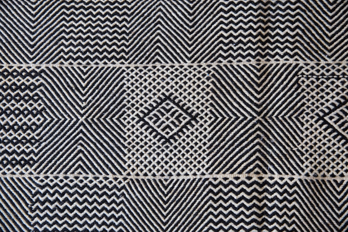 &quot;Dunes Day&quot; Akhnif/Zanafi Mix Contemporary Moroccan Kilim Rug - 8&#39;6&quot; x 5&#39;1&quot; ft (259x155 cm)