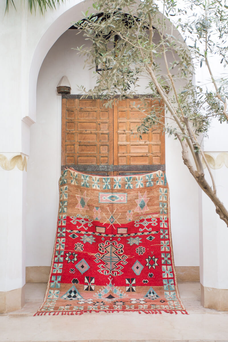 Vintage Zemour Moroccan Wool Rug - 8' x 6'1" ft