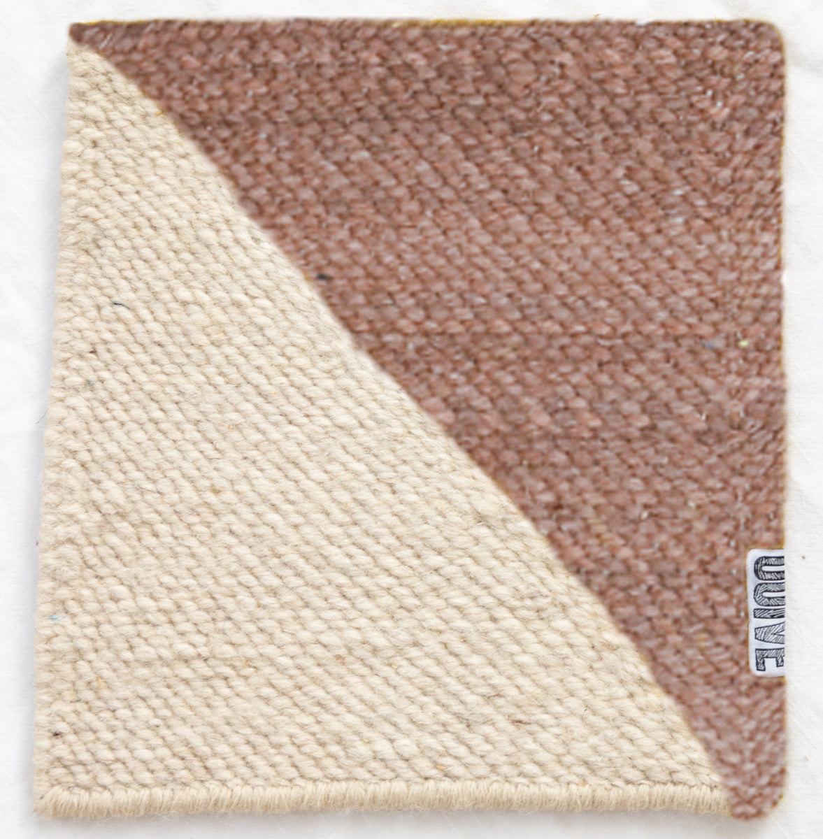 &quot;DIAMOND&quot; Checker Zanafi Flatweave Wool Rug (Made-to-Order) - Redwood